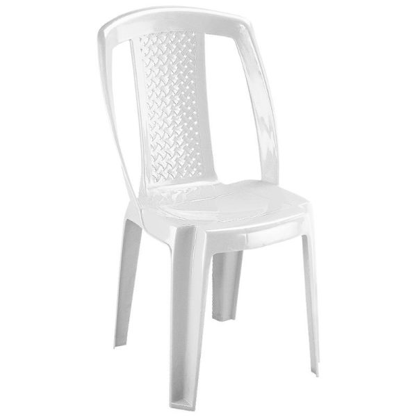 Stackable plastic patio chair