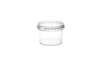250ml round plastic container